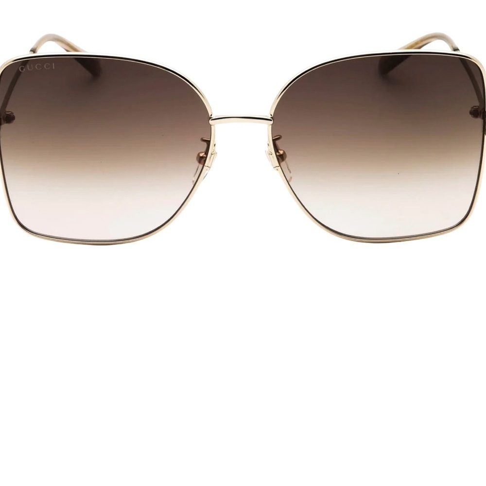 Gucci GG1282SA 003 Gold/Brown Gradient Butterfly Women's Sunglasses NWOT